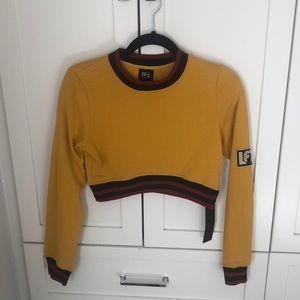 LF mustard color crop sweater! ⭐️